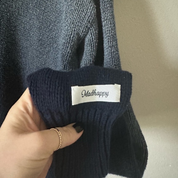Madhappy Ombré Navy Sweater Medium - Picture 3 of 7